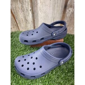 CROCS Navy Blue Classic Clogs Unisex Women's 10 Men's 8